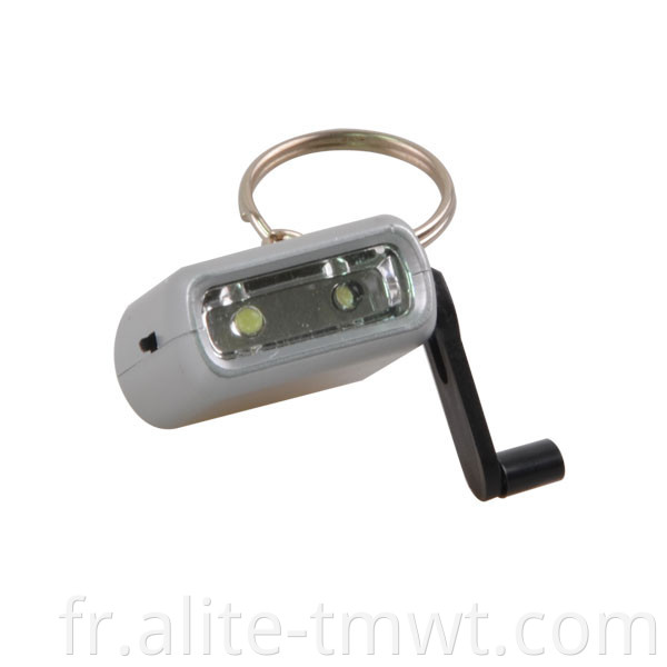 Utilisation d'urgence Mini 2 LED TORCH Generator de manivelle